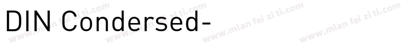 DIN Condersed字体转换